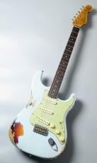Fender Custom Shop 1960 Stratocaster Heavy Relic -Sonic Blue over 3-Color Sunburst- 【3.56kg】_2