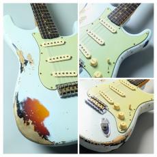 Fender Custom Shop 1960 Stratocaster Heavy Relic -Sonic Blue over 3-Color Sunburst- 【3.56kg】_3