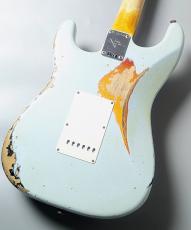 Fender Custom Shop 1960 Stratocaster Heavy Relic -Sonic Blue over 3-Color Sunburst- 【3.56kg】_7