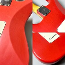 Fender Custom Shop 1960 Stratocaster Journeyman Relic Aged Fiest Red ≒3.58kg #CZ587502_8