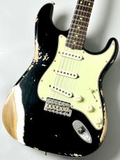 Fender Custom Shop 1960 Stratocaster Heavy Relic - Aged Black Over Olympic White  ≒3.6kg #CZ588087