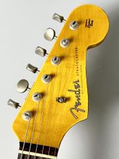 Fender Custom Shop 1960 Stratocaster Heavy Relic - Aged Black Over Olympic White  ≒3.6kg #CZ588087_5