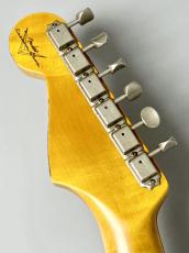 Fender Custom Shop 1960 Stratocaster Heavy Relic - Aged Black Over Olympic White  ≒3.6kg #CZ588087_6