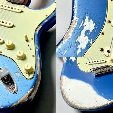 Fender Custom Shop 1960 Stratocaster Heavy Relic - Lake Placid Blue Over Olympic White [3.64kg] #CZ588181_3