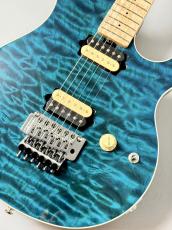 MUSIC MAN 【極上のキルト】Axis  KID Limited Edition Trans Blue Quilt Top MH Brown Back#H08741【3.52KG】_2