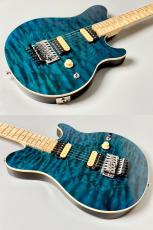 MUSIC MAN 【極上のキルト】Axis  KID Limited Edition Trans Blue Quilt Top MH Brown Back#H08741【3.52KG】_8