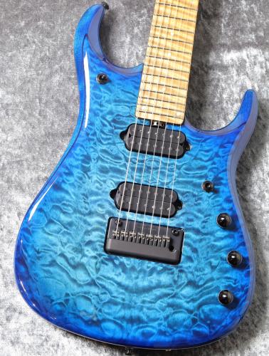 MUSIC MAN JP15-7 Quilt Top Ultramarine #K09555【激杢キルト&バリ虎ネック】【神のギター】【7弦】