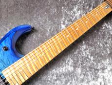 MUSIC MAN JP15-7 Quilt Top Ultramarine #K09555【激杢キルト&バリ虎ネック】【神のギター】【7弦】_9