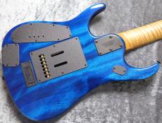 MUSIC MAN JP15-7 Quilt Top Ultramarine #K09555【激杢キルト&バリ虎ネック】【神のギター】【7弦】_11