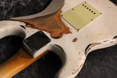 Provision Vintage Rosewood STC-Alder Olympic White on 3Tone Sunburst Heavy Relic 【ビンテージローズ】_11