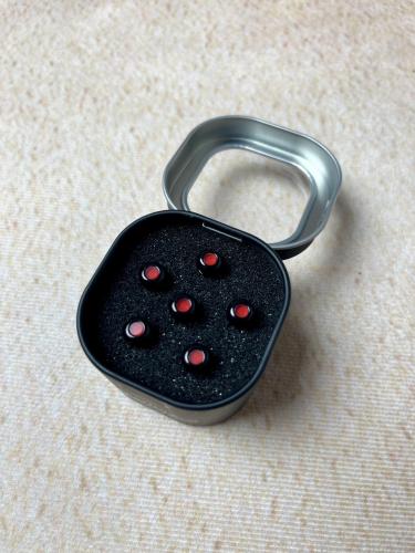 Martin LUXE BY MARTIN Bridge Pins (Gloss Black) [18APP0012]【G-CLUB UMEDA在庫品】