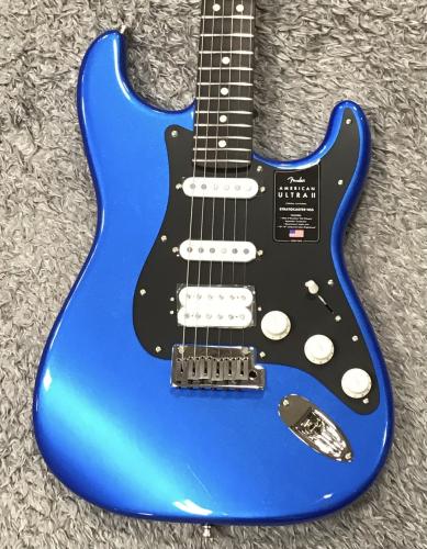 Fender American Ultra II Stratocaster HSS Noble Blue / Ebony 【フェンダーの最も先進的なシリーズ!】