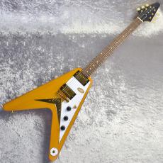Epiphone Inspired By Gibson Custom Shop 1958 Korina Flying V Aged Natural_2