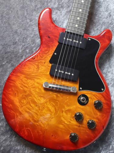 Bizen Works Burned SPL Burl Maple 1-Piece Body/H.Maho Neck/Cherry Sunburst【1Pメイプルボディー】【G-CLUB UMEDA】