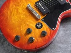 Bizen Works Burned SPL Burl Maple 1-Piece Body/H.Maho Neck/Cherry Sunburst【1Pメイプルボディー】【G-CLUB UMEDA】_3