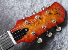 Bizen Works Burned SPL Burl Maple 1-Piece Body/H.Maho Neck/Cherry Sunburst【1Pメイプルボディー】【G-CLUB UMEDA】_8