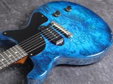 Bizen Works Burned jr. Burl Maple 1-Piece Body/H.Maho Neck/Blue Burst #0951【1Pメイプルボディー!】【G-CLUB UMEDA】_5