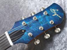 Bizen Works Burned jr. Burl Maple 1-Piece Body/H.Maho Neck/Blue Burst #0951【1Pメイプルボディー!】【G-CLUB UMEDA】_8