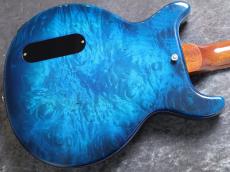 Bizen Works Burned jr. Burl Maple 1-Piece Body/H.Maho Neck/Blue Burst #0951【1Pメイプルボディー!】【G-CLUB UMEDA】_11