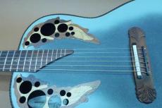 Ovation Super Adamas 1687-8 (Blue)  30th Anniversary / Non Cutaway・Adamas Epaulet・Carbon Graphite top・Lyrachord Deep bowl back・Stereo & Monaural 2-Output・Wood Knob 【With Original Hard Case】  2007年製_12