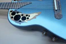 Ovation Super Adamas 1687-8 (Blue)  30th Anniversary / Non Cutaway・Adamas Epaulet・Carbon Graphite top・Lyrachord Deep bowl back・Stereo & Monaural 2-Output・Wood Knob 【With Original Hard Case】  2007年製_13