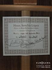 Hnos. Sanchis Lopez エルマノス・サンチス・ロペス Modelo especial Antonio Rey 2021年製 フラメンコ黒 #210103【クロサワ楽器日本総本店2F 在庫品】_4