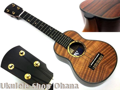 Yoshida弦楽器工房 [US-STD/LN]ソプラノロングネック カーリーレッドウッド/マダガスカルローズウッド