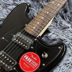 Squier Sonic Mustang HH, Laurel Fingerboard, Black Pickguard, Black【2026年NEWカラー】_4