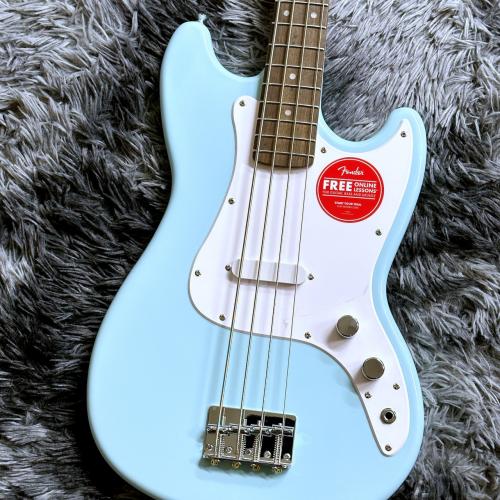 Squier Sonic Bronco Bass, Laurel Fingerboard, White Pickguard, Daphne Blue【2026年NEWカラー】