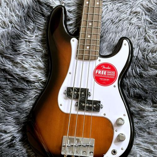 Squier Mini Precision Bass, Laurel Fingerboard, White Pickguard, 2-Color Sunburst【2026年NEWカラー】