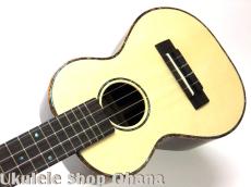 KIDA UkuleleWorks コンサート ジャーマンスプルース/インディアンローズウッド #165_6