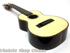 KIDA UkuleleWorks コンサート ジャーマンスプルース/インディアンローズウッド #165_8