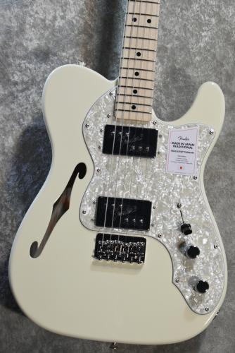 Fender MADE IN JAPAN TRADITIONAL 70S TELECASTER THINLINE -Olympic White- #JD25033818 【超軽量2.82kg】