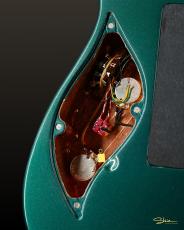 Shue Guitars Modern S Rain Forest Green Metallic Gold Hardware w/VT-1_6