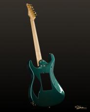 Shue Guitars Modern S Rain Forest Green Metallic Gold Hardware w/VT-1_7
