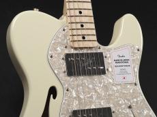 Fender Made in Japan Traditional 70s Telecaster Thinline Maple Fingerboard ~Olympic White~_4