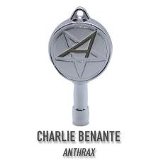 DRUMKEYSHOP 《1点限り超特価》"チャーリー・ベナンテ" シグネイチャードラムキー (クローム)【閉店セール】