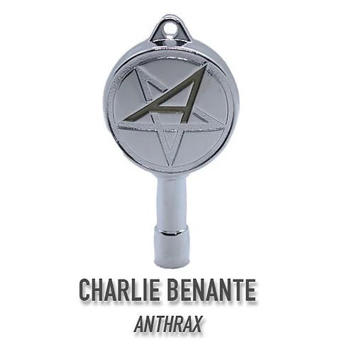 DRUMKEYSHOP 《1点限り超特価》"チャーリー・ベナンテ" シグネイチャードラムキー (クローム)【閉店セール】