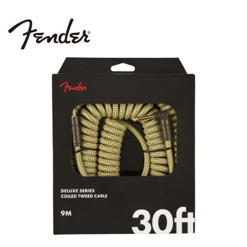 Fender Deluxe Series Coil Cable 30’ -Tweed-《カールケーブル》【オンラインストア限定】
