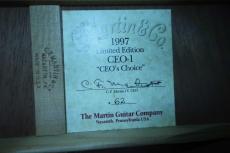 Martin CEO-1  "CEO"s Choice Limited to 128 / Solid Spruce Top・Solid Mahogany Side and Back・Outline Hexagon Inlay・Abalone Rosette・Herringbone Trim・Ebony Fingerboard・Mahogany 1P Neck【With Hard Case】1997年製_16