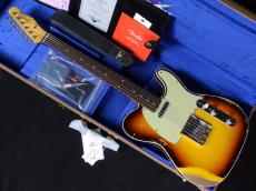 Fender Custom Shop 1960 Telecaster Custom Heavy Relic Super Faded Aged Chocolate 3-Color Sunburst_2