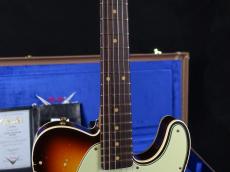 Fender Custom Shop 1960 Telecaster Custom Heavy Relic Super Faded Aged Chocolate 3-Color Sunburst_6