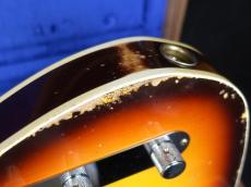 Fender Custom Shop 1960 Telecaster Custom Heavy Relic Super Faded Aged Chocolate 3-Color Sunburst_11