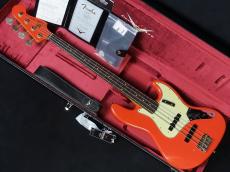 Fender Custom Shop 1963 Jazz Bass Journeyman Relic Aged Fiesta Red_2