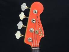Fender Custom Shop 1963 Jazz Bass Journeyman Relic Aged Fiesta Red_4