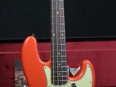 Fender Custom Shop 1963 Jazz Bass Journeyman Relic Aged Fiesta Red_6
