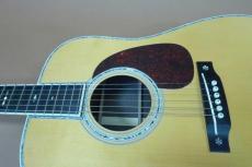 Headway HD-045 Custom / Solid Spruce Top・Solid Rosewood Side and Back・Pre-war Style Abalone Trim and Rosetta and Bride Inlay・Ebony Fingerboard and Bridge・Long Saddle・Snowflakes Inlay・Tortoise Color pick guard_12