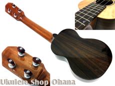 KIDA UkuleleWorks ソプラノロングネック カーリー栃/インディアンローズウッド #167_2