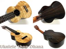 KIDA UkuleleWorks ソプラノロングネック カーリー栃/インディアンローズウッド #167_3