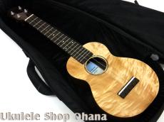 KIDA UkuleleWorks ソプラノロングネック カーリー栃/インディアンローズウッド #167_5